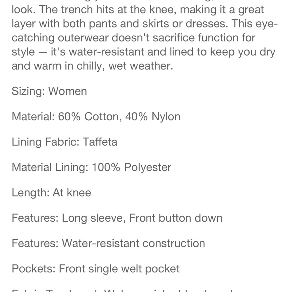 A New Day Trench Coat - Picture 5 of 5